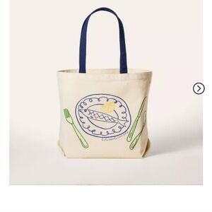 NWT Fish Embroidered Canvas Tote Bag - Kate Spade New York x Target Natural